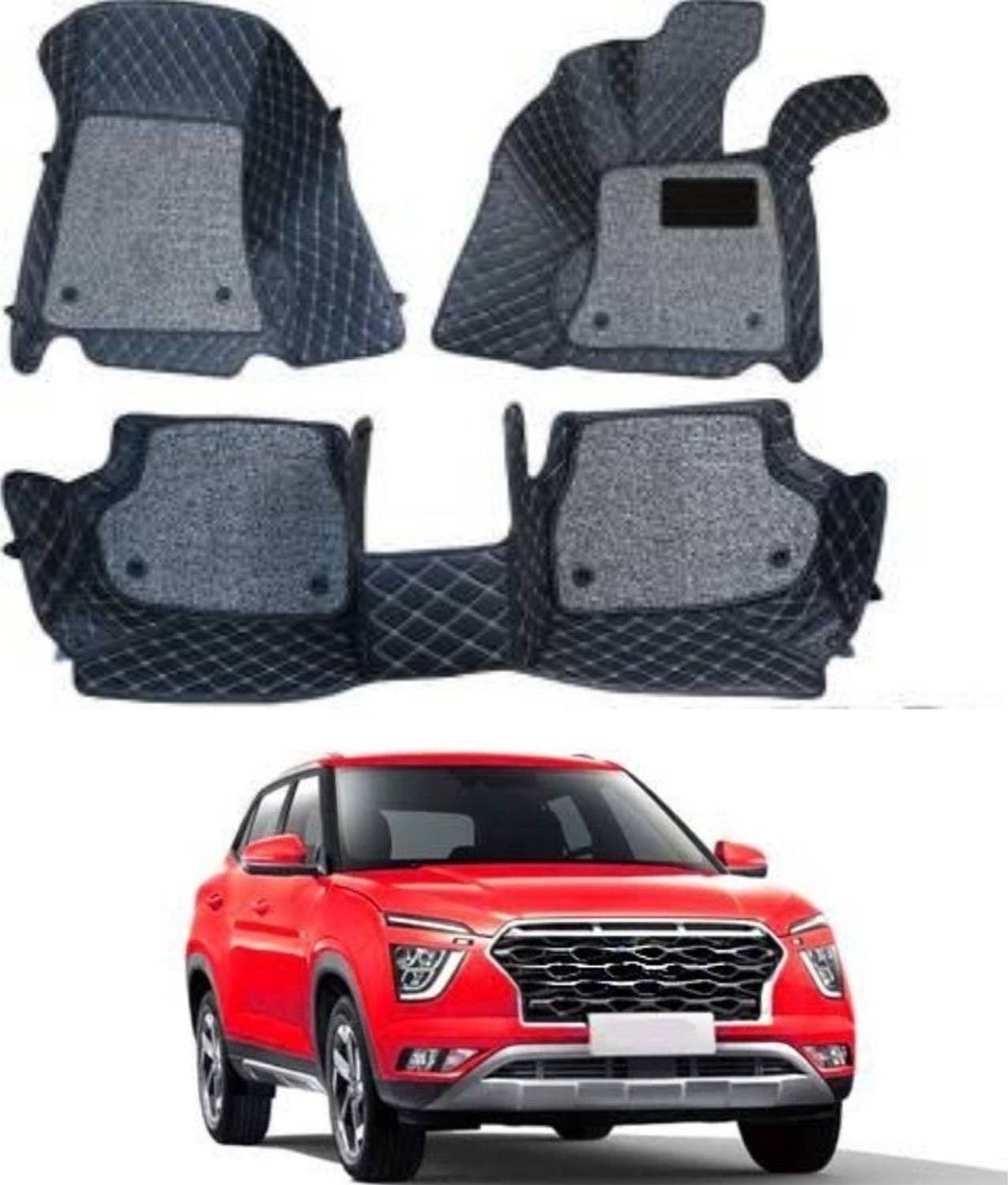 ARNEJA Leatherite 7D Mat For  Hyundai Creta