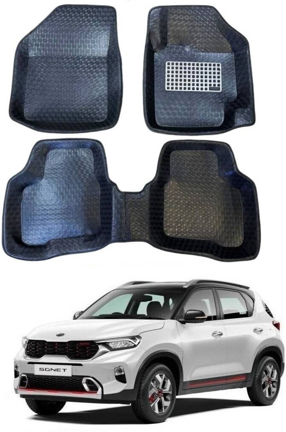 ARNEJA Polyutherine 5D Mat For  Kia Sonet