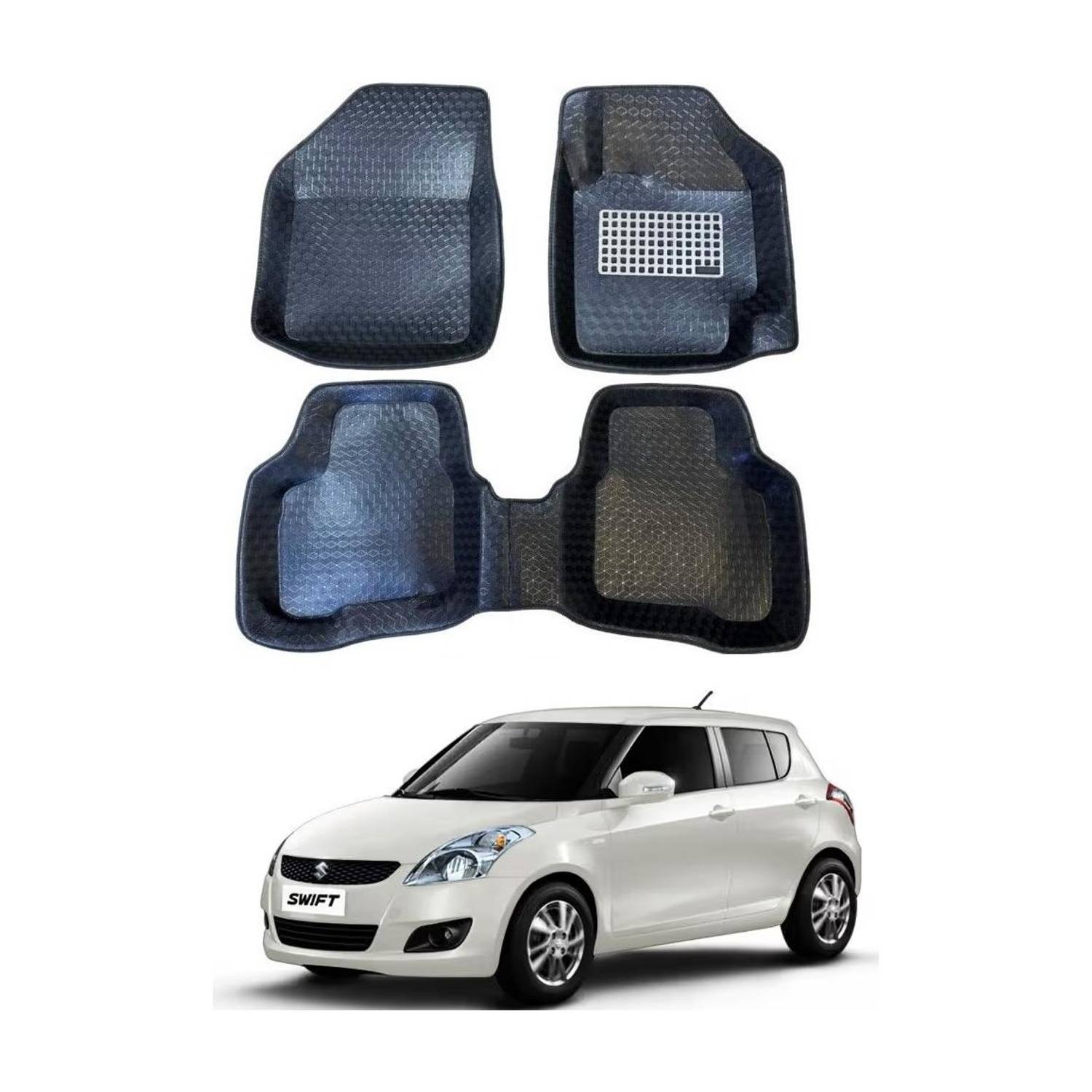 ARNEJA Polyutherine 5D Mat For  Maruti Suzuki Swift