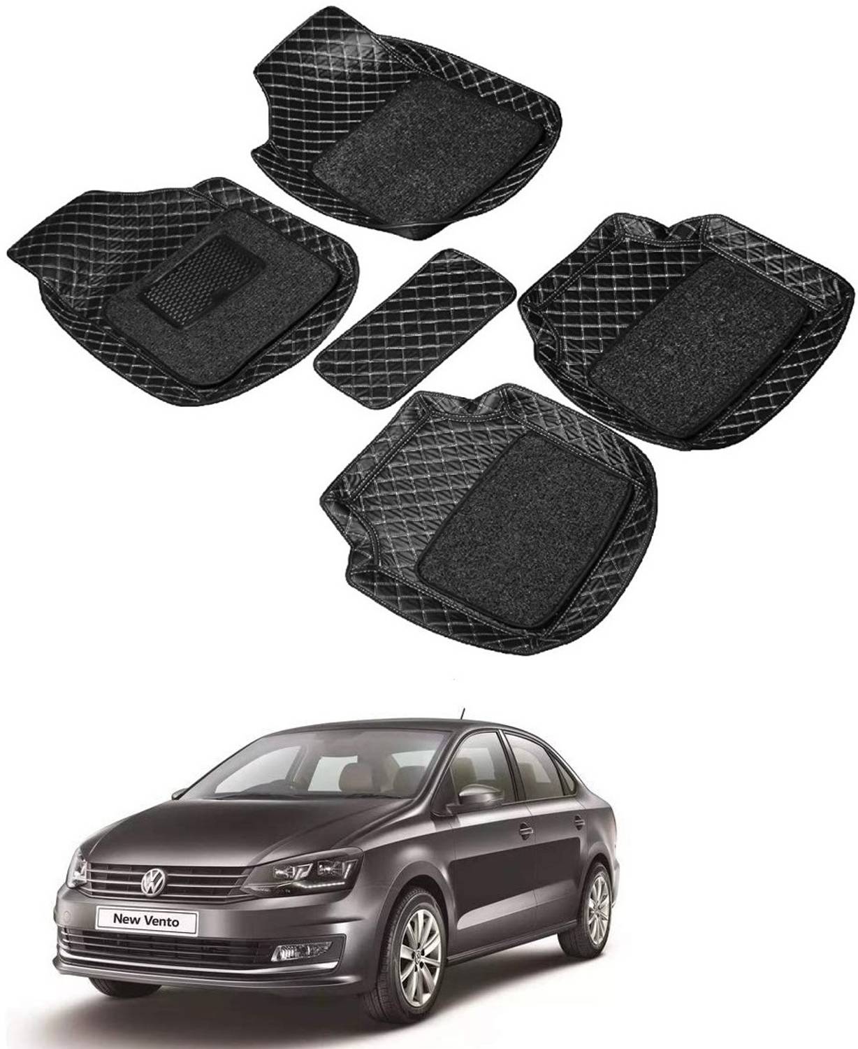 arneja trading company Leatherite 7D Mat For  Volkswagen Vento
