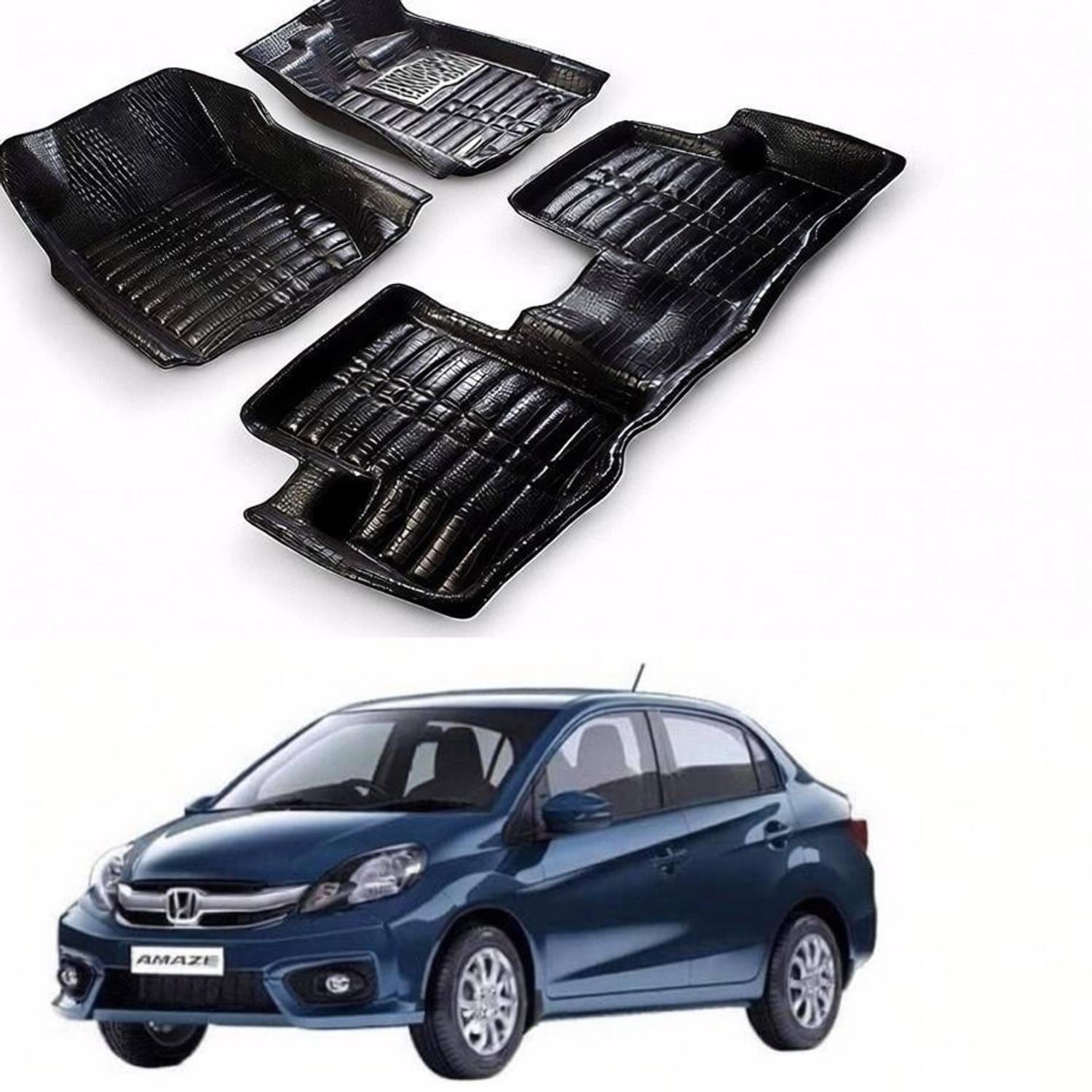 AUTOGARH Plastic 5D Mat For Honda Amaze