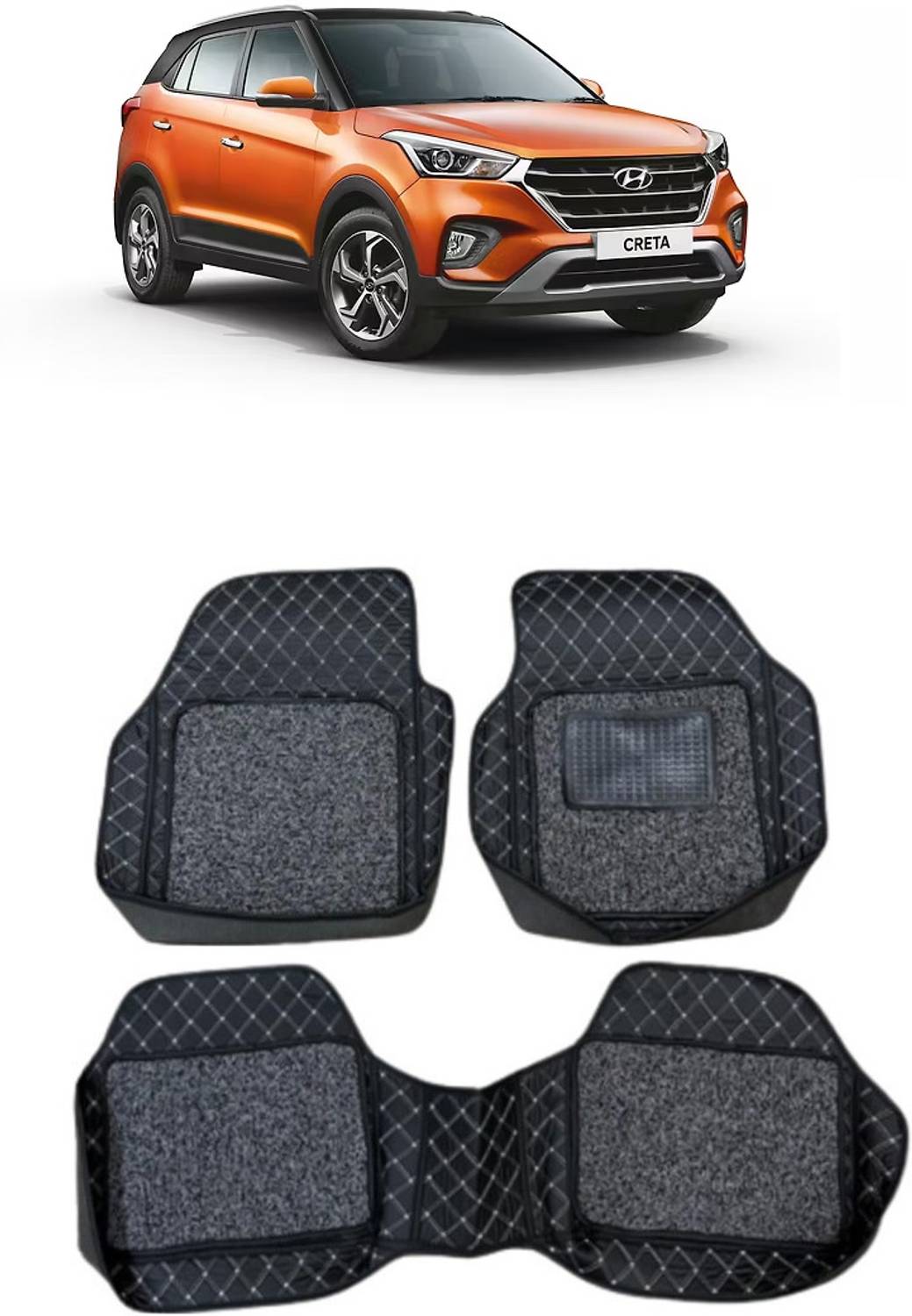 arneja trading company Leatherite 7D Mat For Hyundai Creta