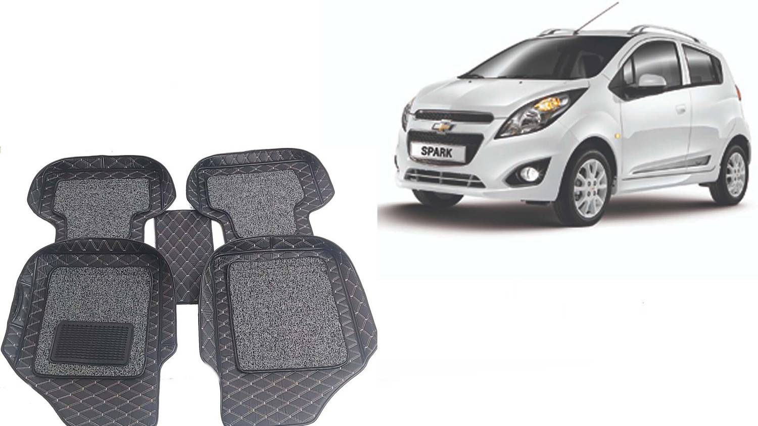 AUTORACE Leatherite 7D Mat For Universal For Car