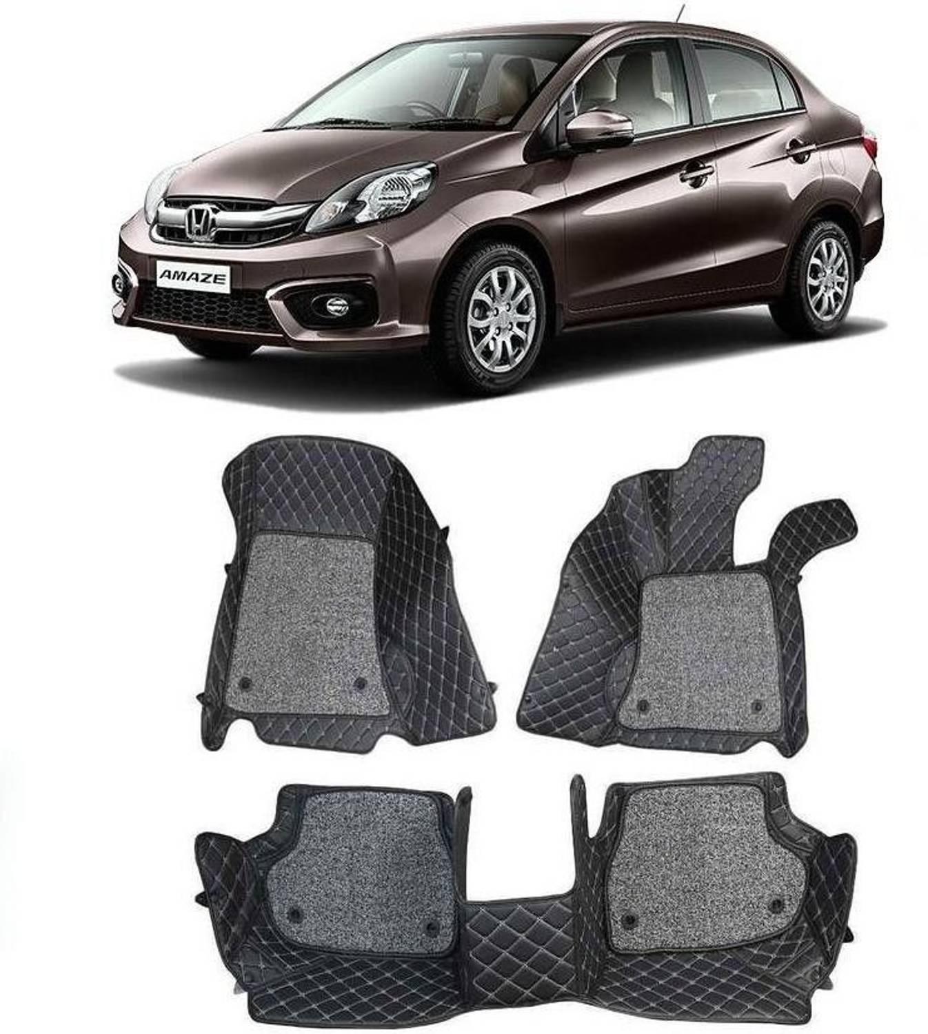 ARNEJA Leatherite 7D Mat For  Honda Amaze