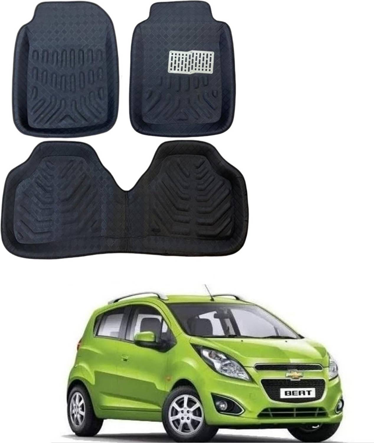 ARNEJA Polyutherine 3D Mat For Chevrolet Beat