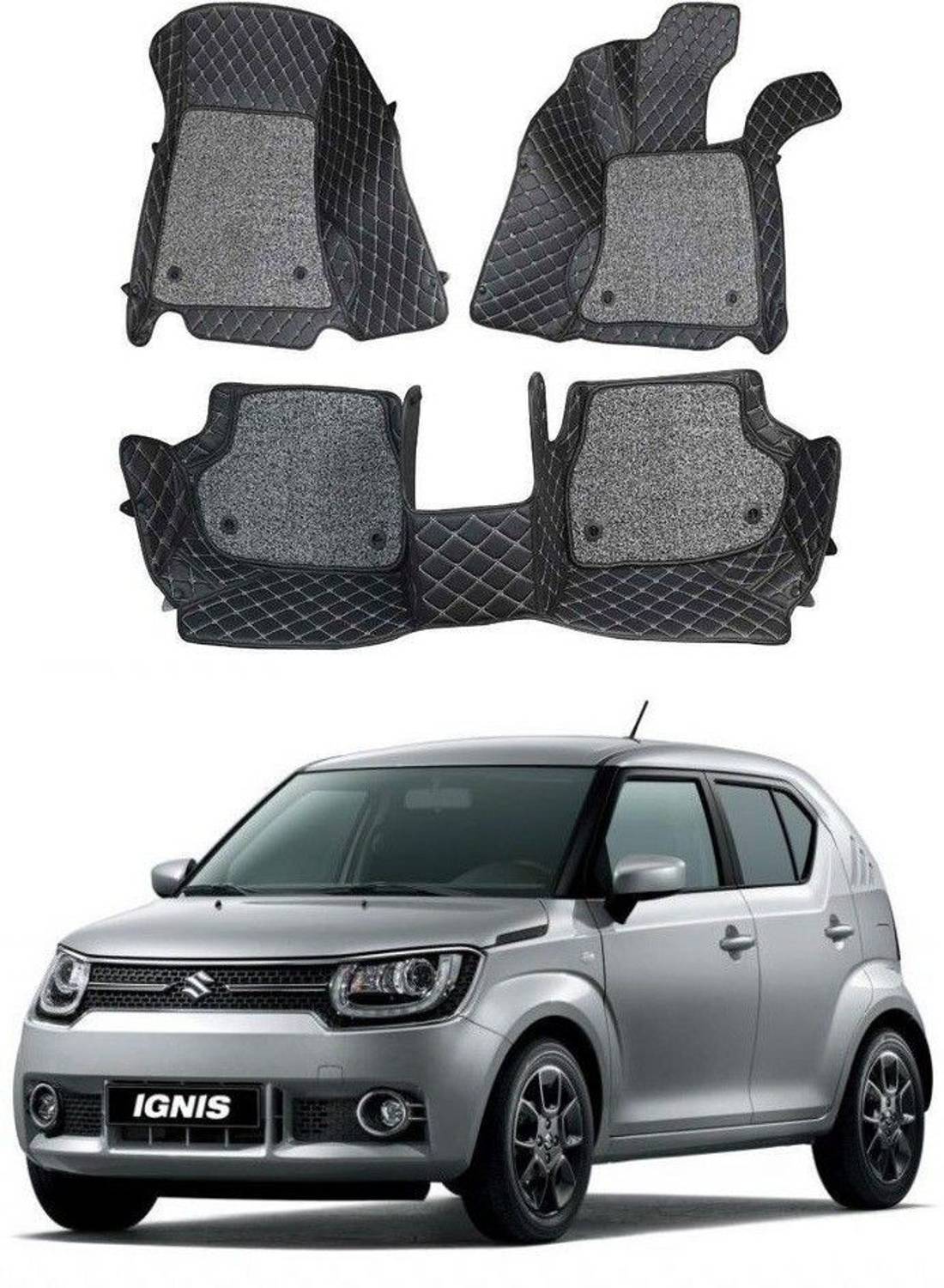 ARNEJA Leatherite 7D Mat For  Maruti Suzuki Ignis