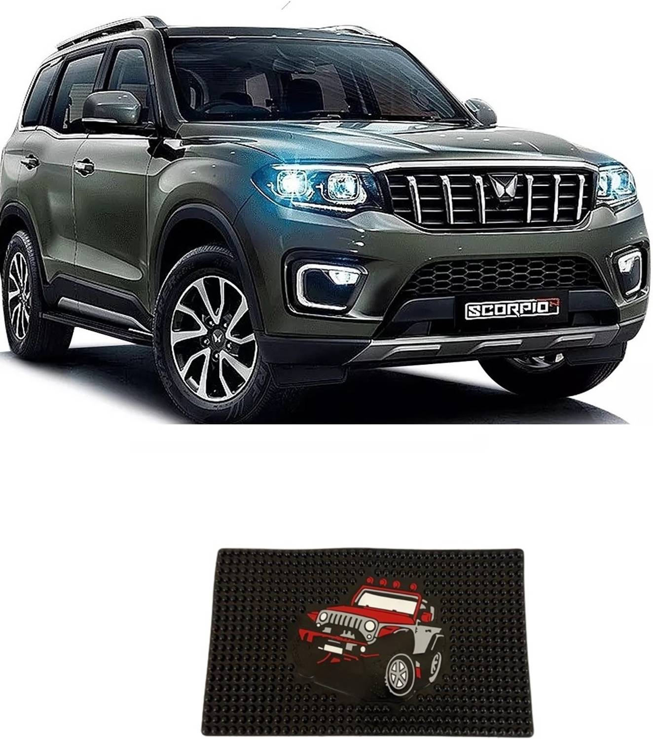 Arnejaa Rubber Standard Mat For Mahindra Scorpio N