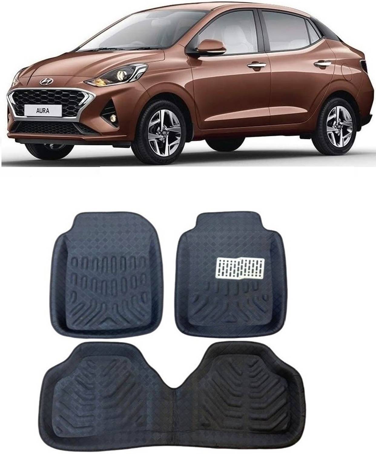 Arnejaa Polyutherine 3D Mat For  Hyundai Aura