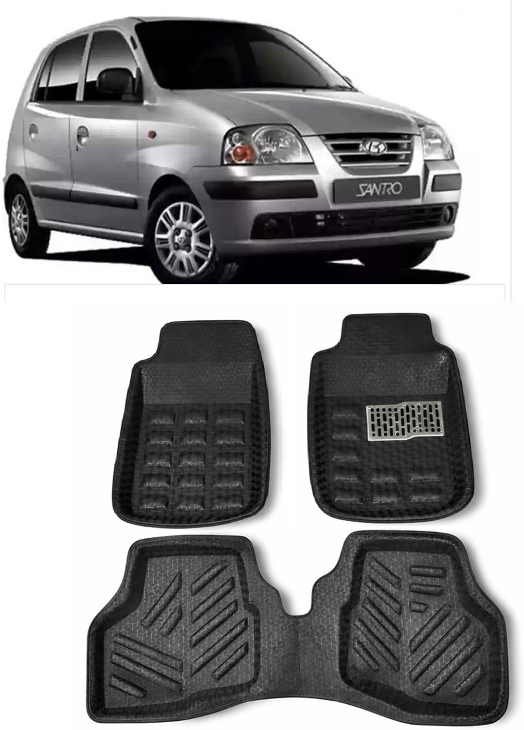 ARNEJA Polyutherine 3D Mat For Hyundai Santro Xing