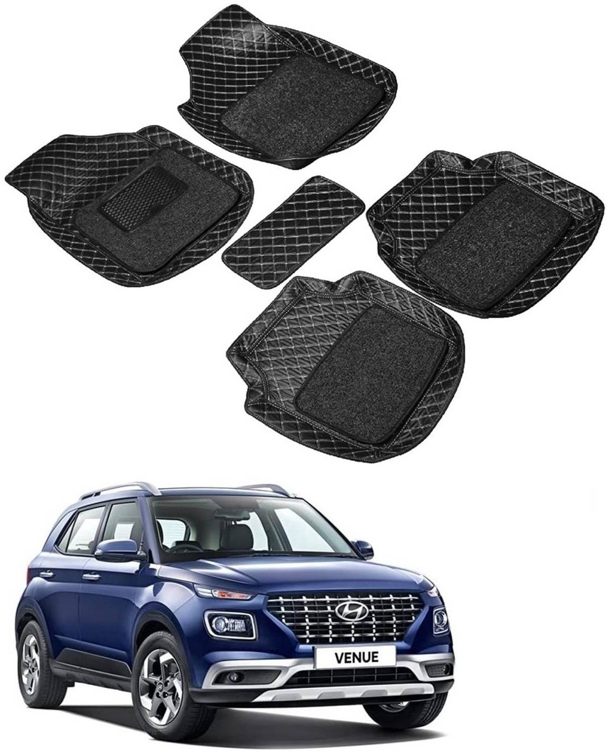 ARNEJA Leatherite 7D Mat For  Hyundai Venue