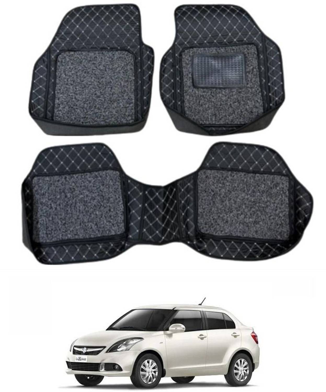 ARNEJA Leatherite 7D Mat For  Maruti Suzuki Swift Dzire