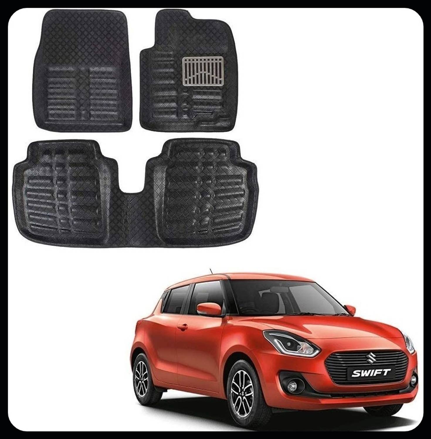 Arnejaa Polyutherine 3D Mat For  Maruti Suzuki New Swift