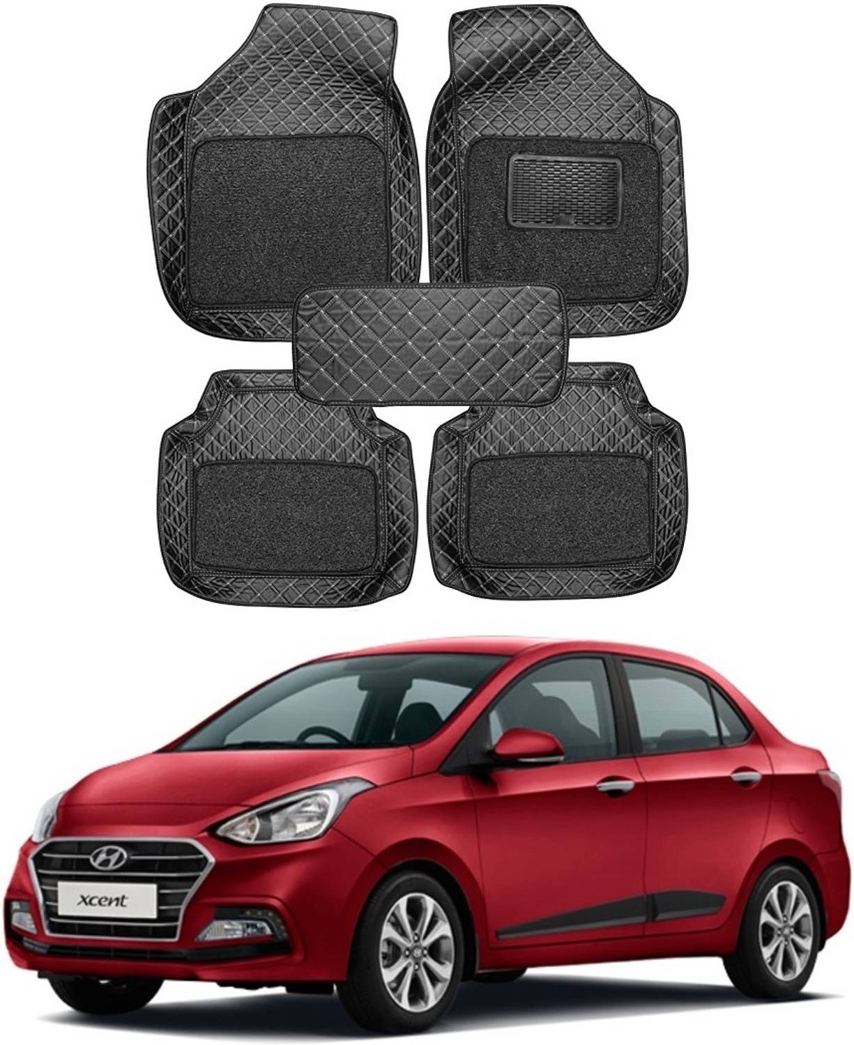 arneja trading company Leatherite 7D Mat For Hyundai Xcent