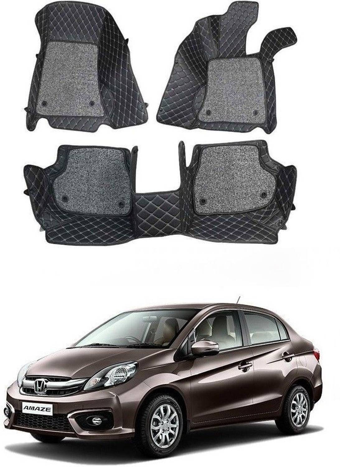 ARNEJA Leatherite 7D Mat For Honda Amaze