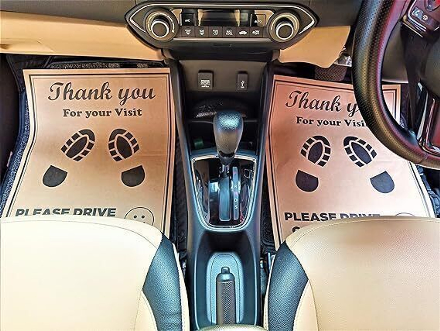 Image of MJM Paper Disposable Paper Mat For Universal For Car