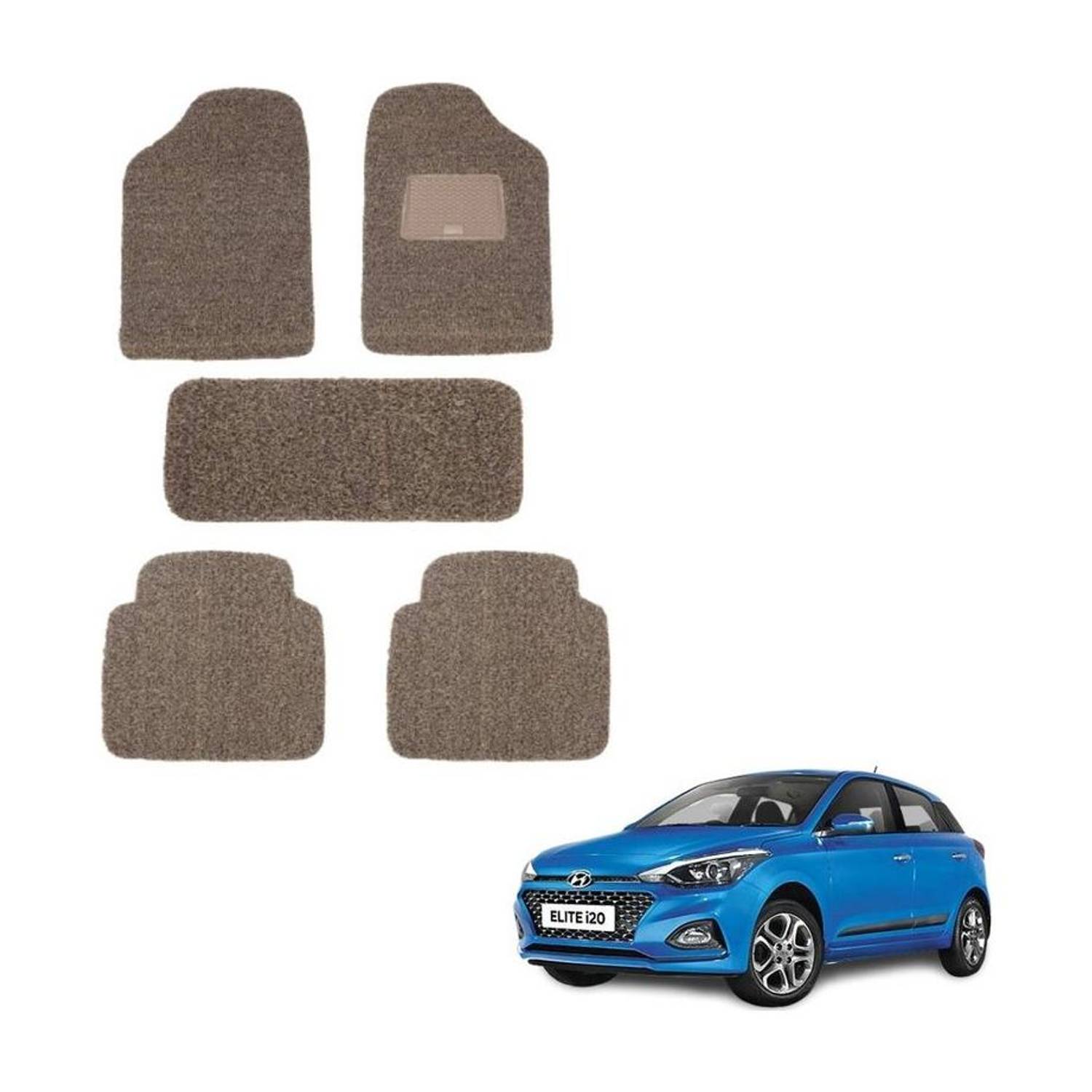autokaar PVC, Rubber Standard Mat For Hyundai Elite i20