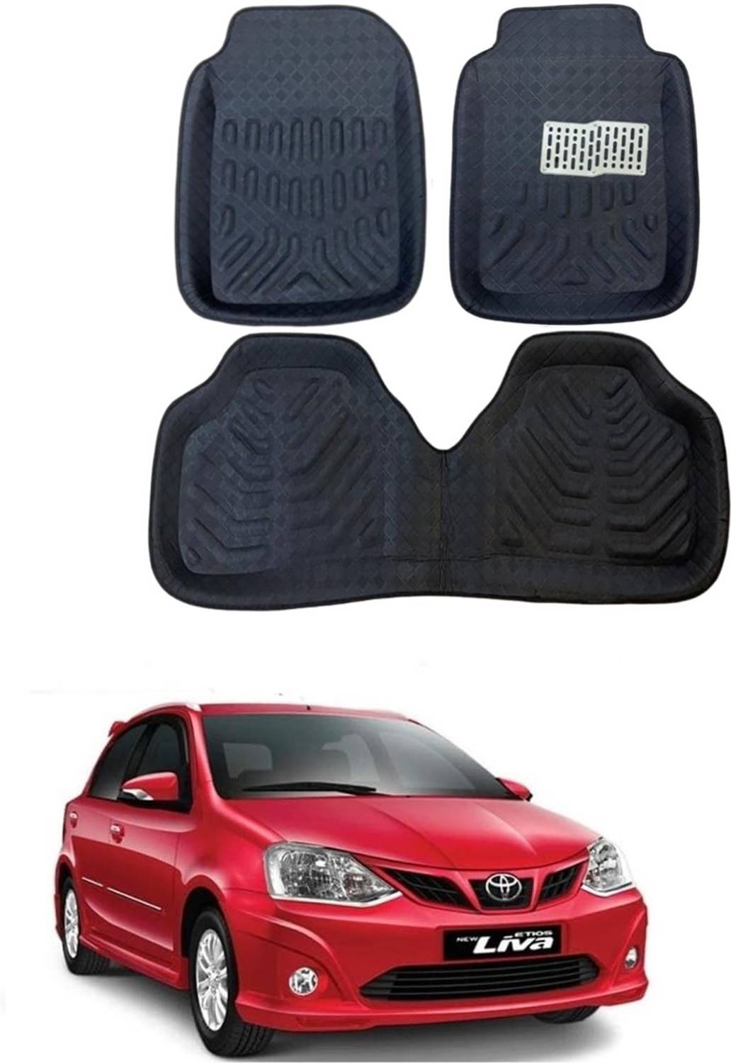 ARNEJA Polyutherine 3D Mat For Toyota Etios Liva