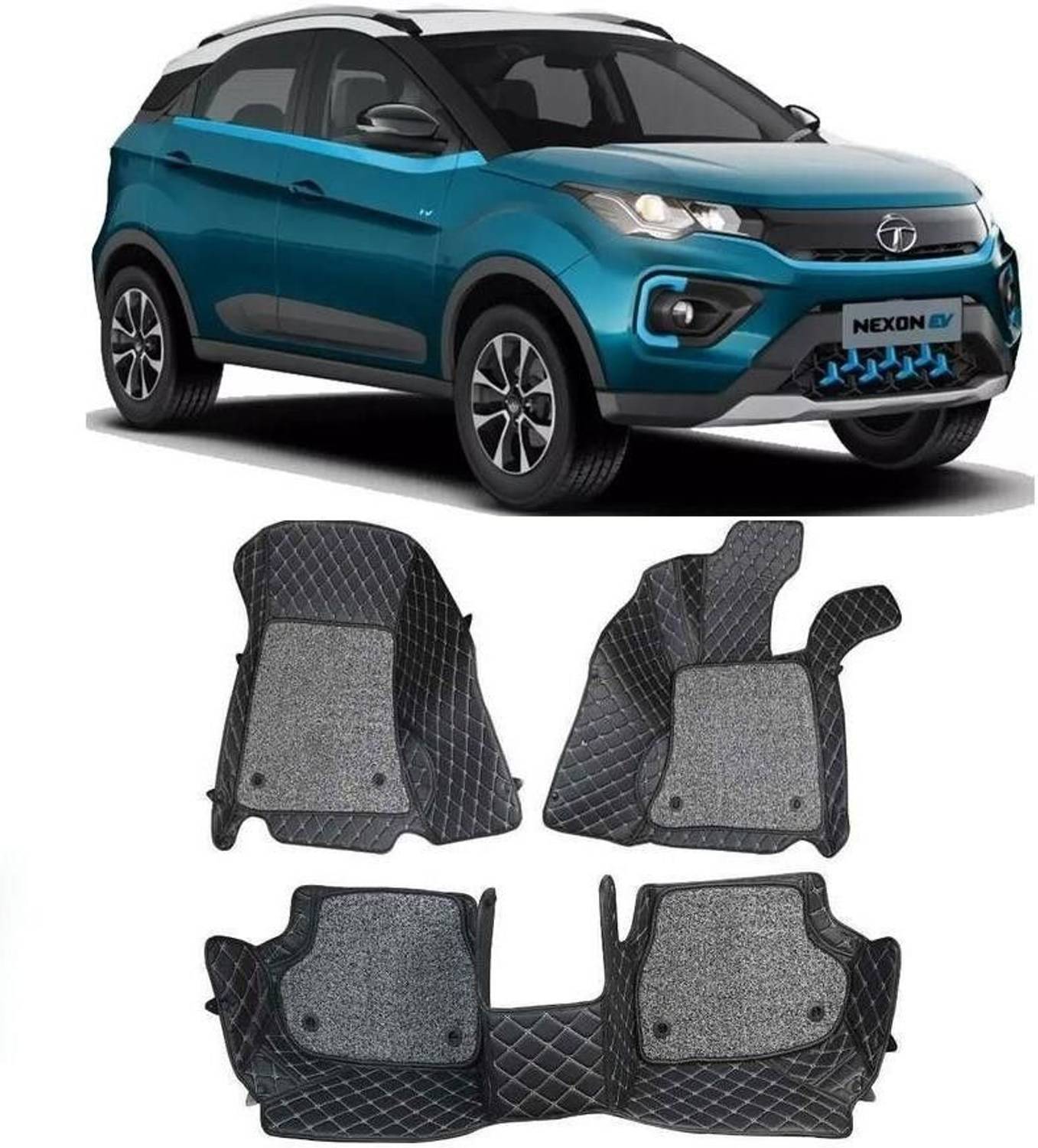 ARNEJA Leatherite 7D Mat For Tata Nexon EV