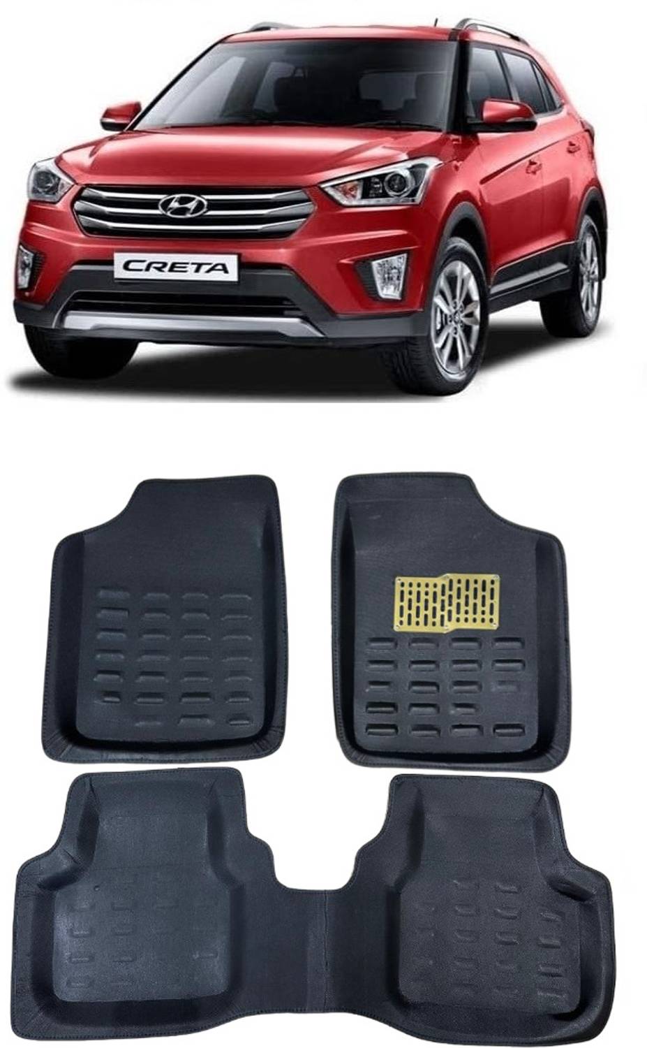 arneja trading company Polyutherine 3D Mat For  Hyundai Creta