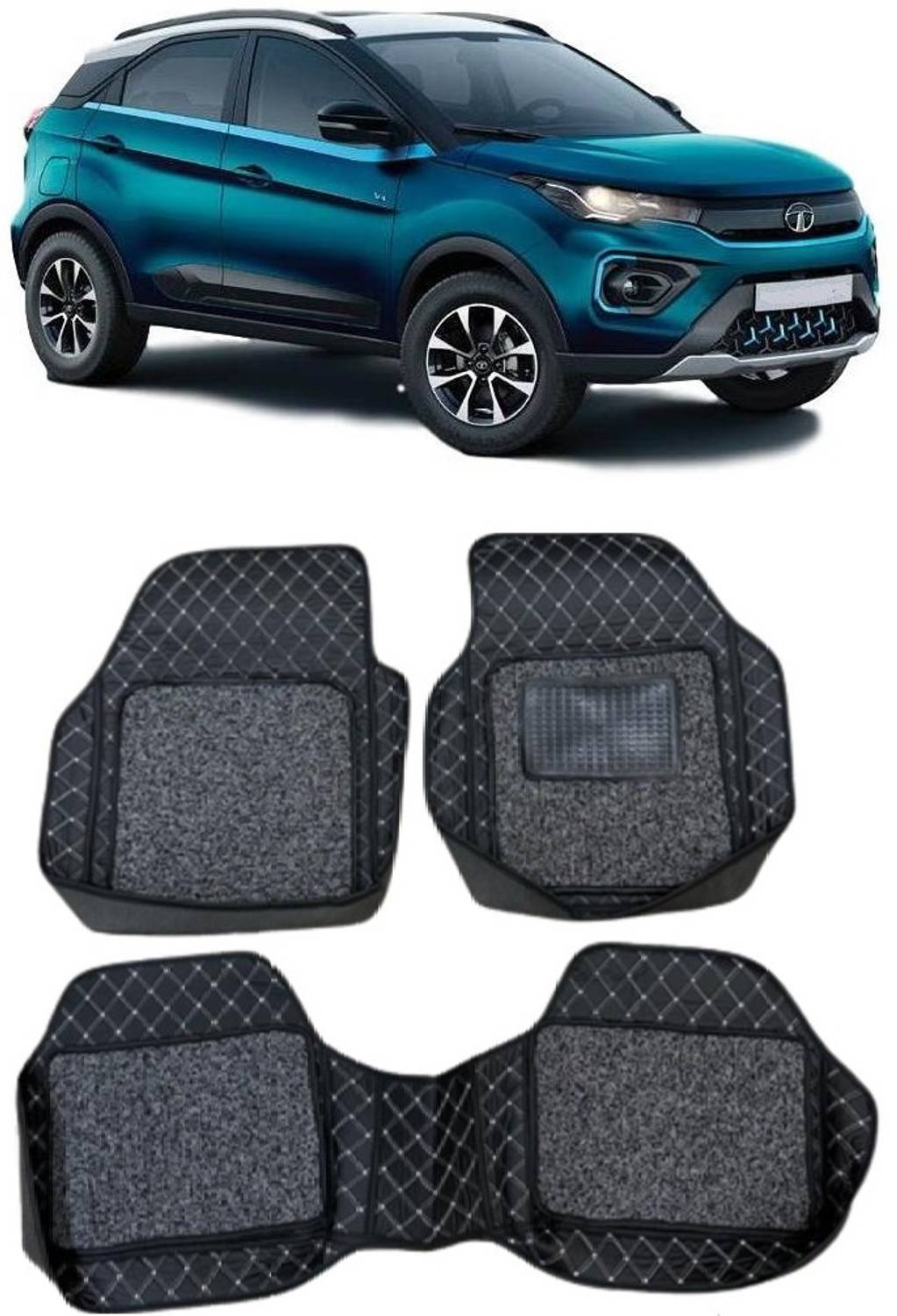 ARNEJA Leatherite 7D Mat For  Tata Nexon EV