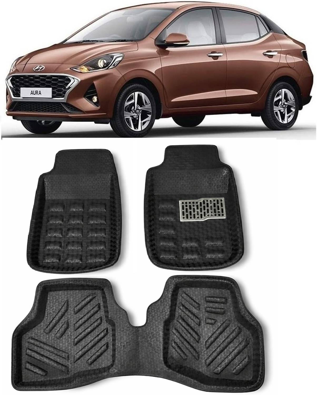 ARNEJA Polyutherine 3D Mat For  Hyundai Aura