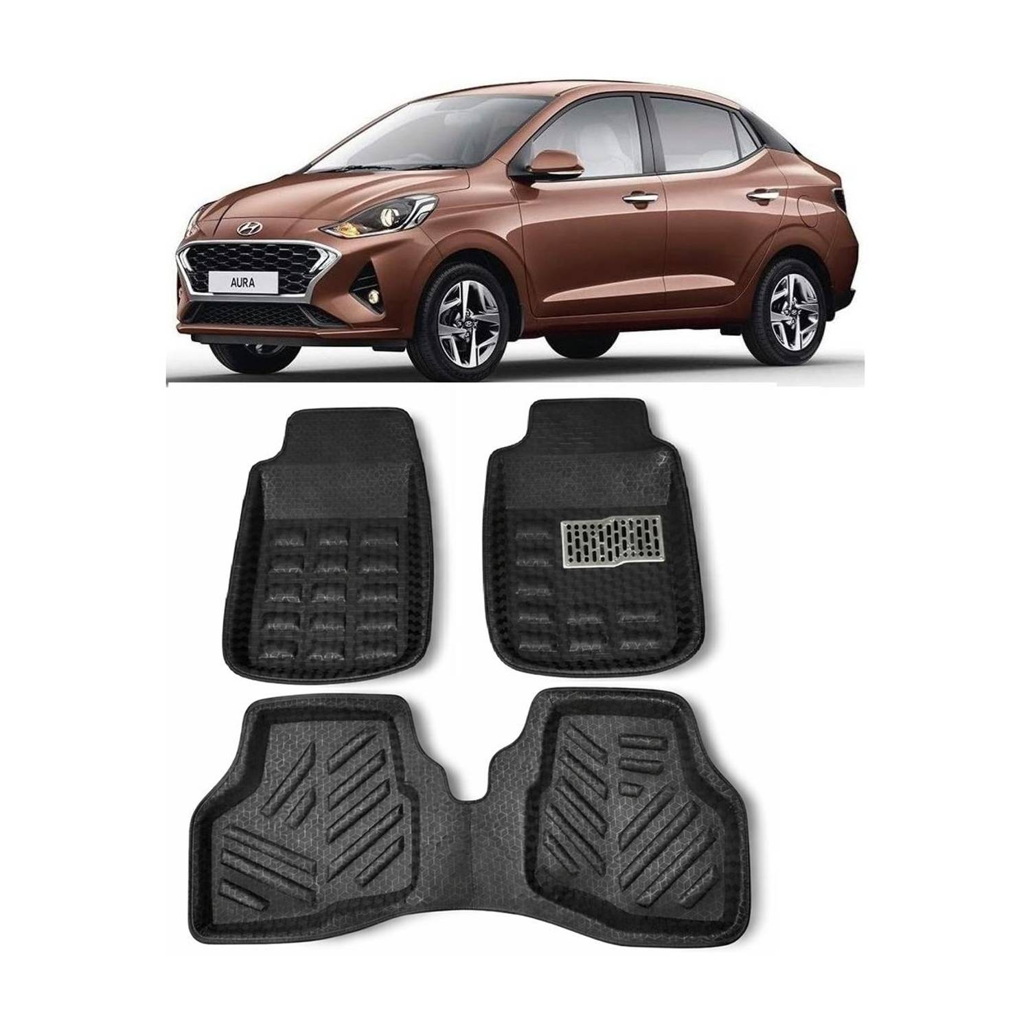 Arnejas Polyutherine 3D Mat For  Hyundai Aura