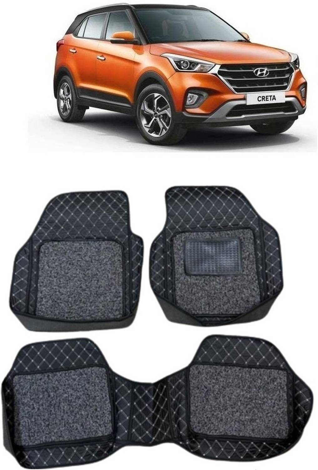 ARNEJA Leatherite 7D Mat For  Hyundai Creta