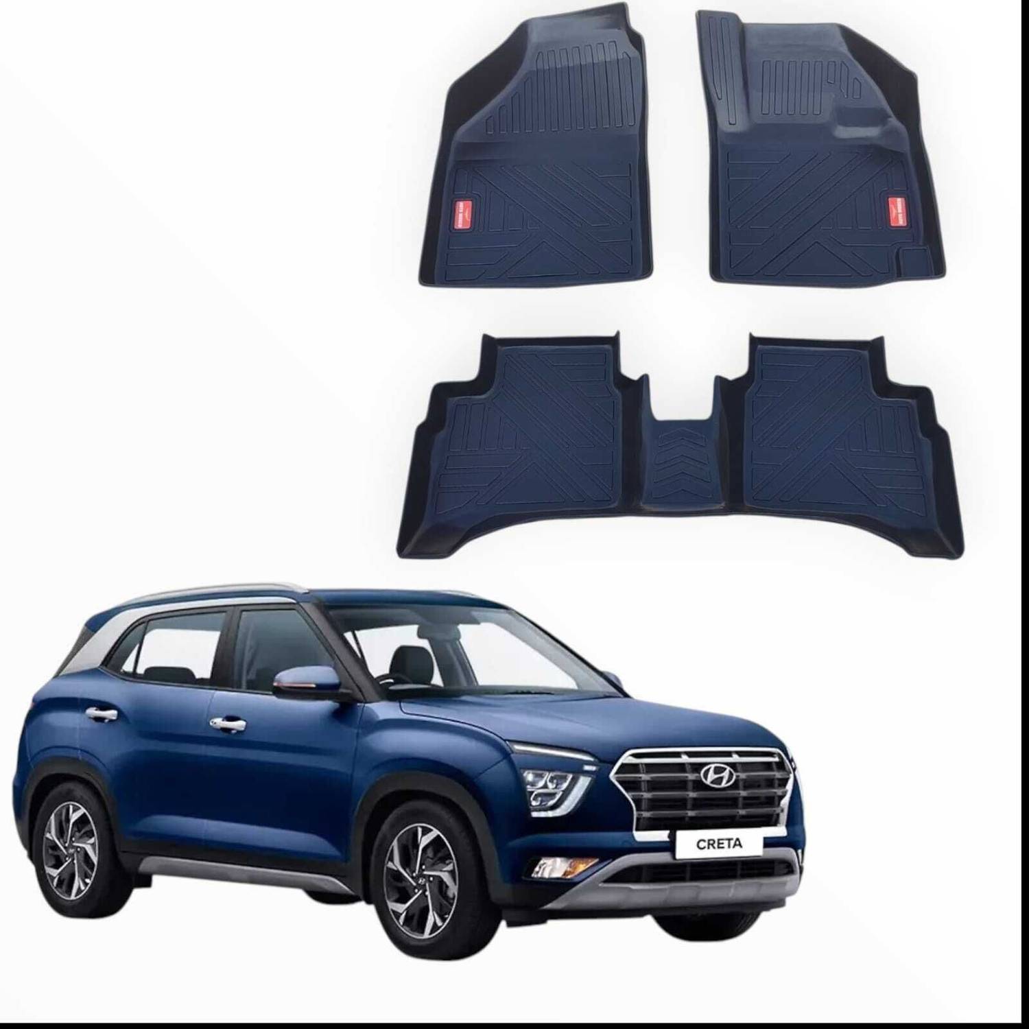 AUTOMOXCO TPV 9D Mat For  Hyundai Creta