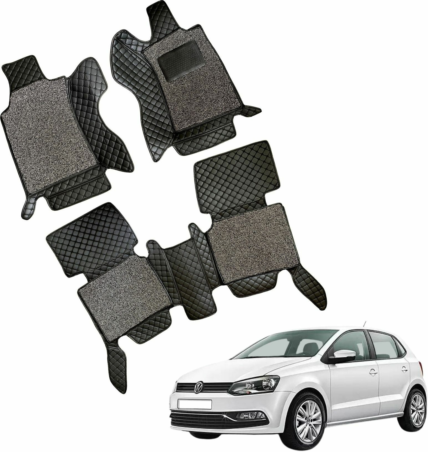 Image of Mecarnic Leatherite 7D Mat For Volkswagen Polo