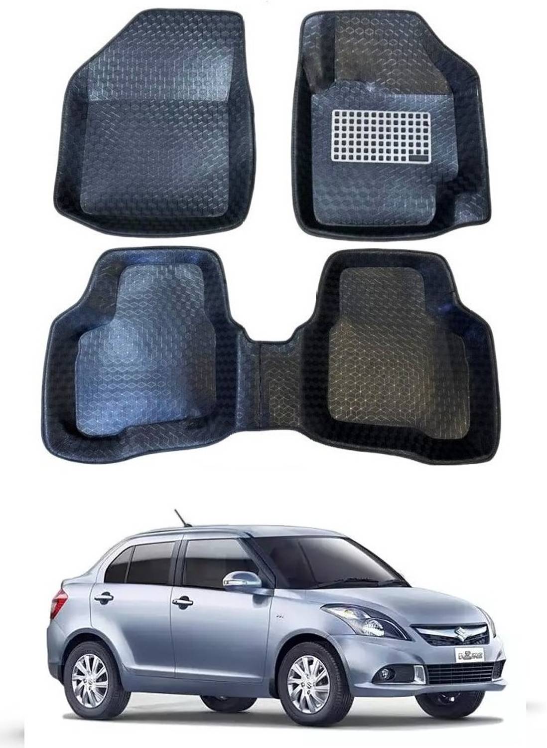 ARNEJA Polyutherine 5D Mat For Maruti Suzuki Swift Dzire