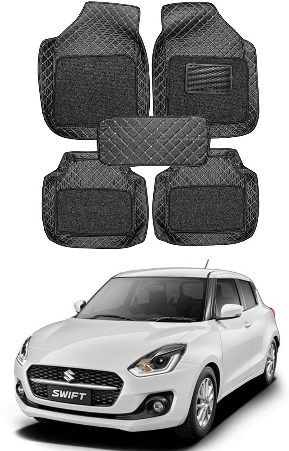 arneja trading company Leatherite 7D Mat For  Maruti Suzuki New Swift