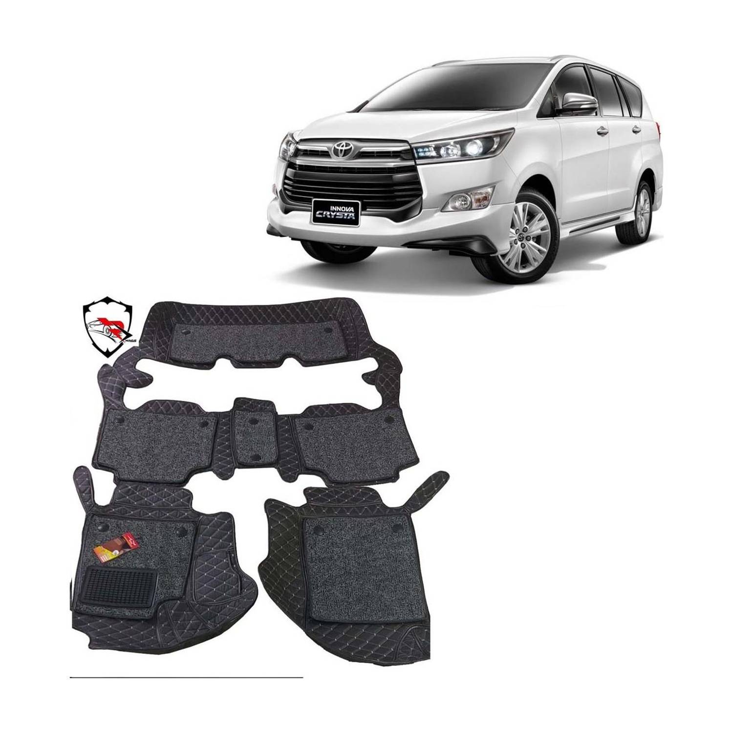 AUTORACE Leatherite 7D Mat For  Toyota Innova Crysta