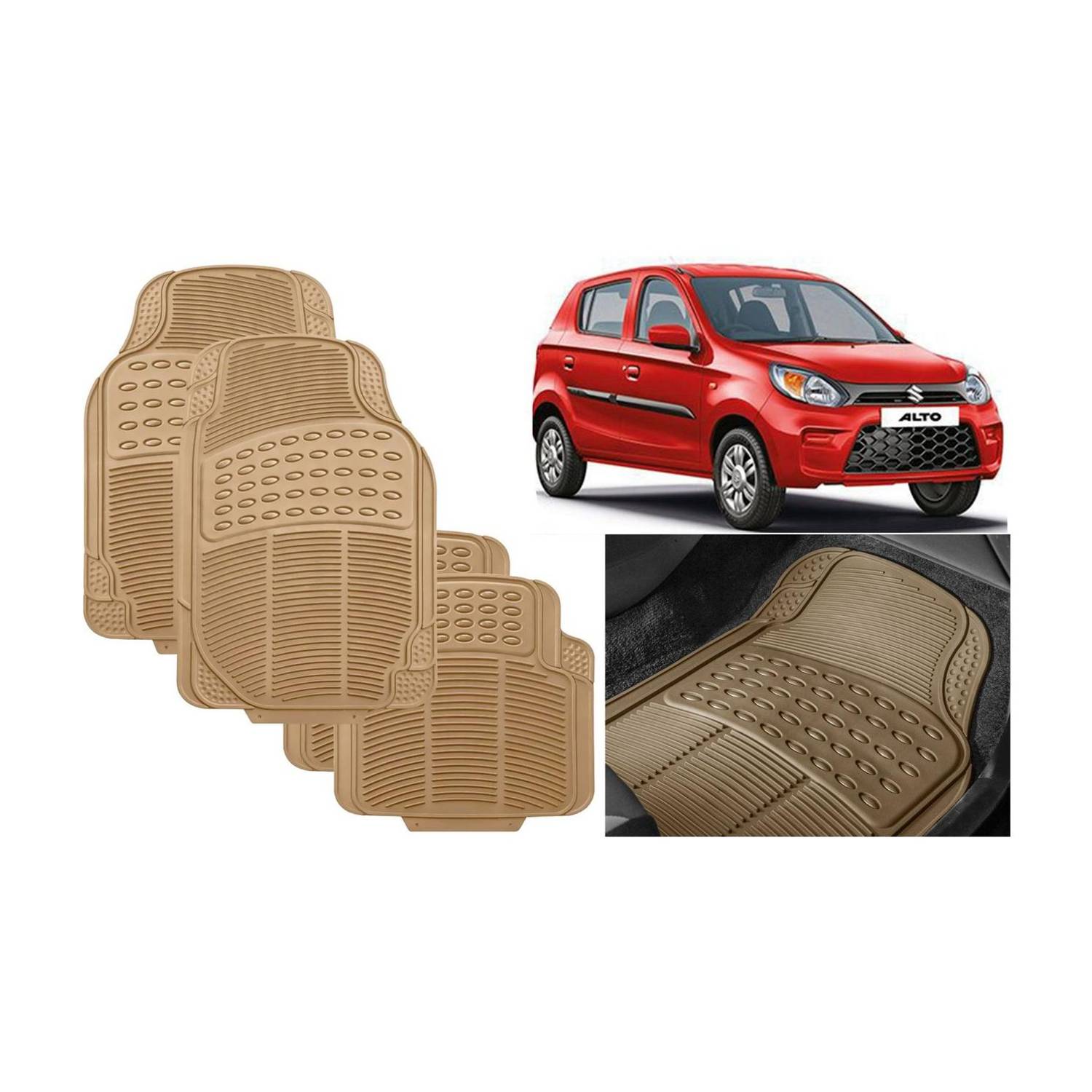 Auto Kite Rubber, PVC Standard Mat For  Maruti Suzuki Alto 800