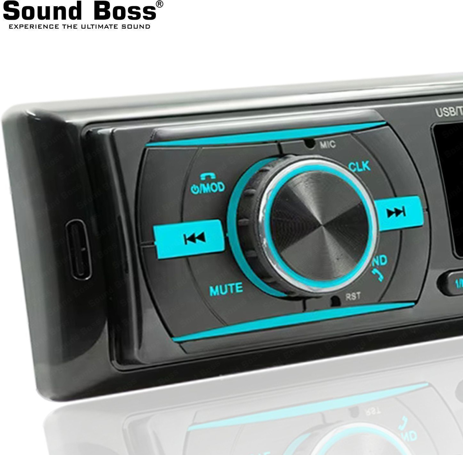 Image of Sound Boss Charge Pro+ DUAL USB Bluetooth Wireless With Phone Caller Id Receiver Universal SB-23 Car Stereo