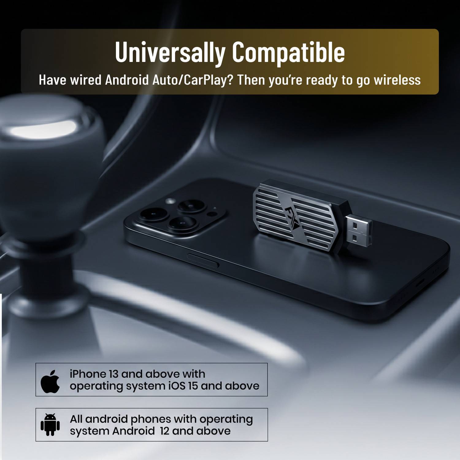 FXI AutoLink 2759B Wireless CarPlay & Android Auto Adapter - Image 4