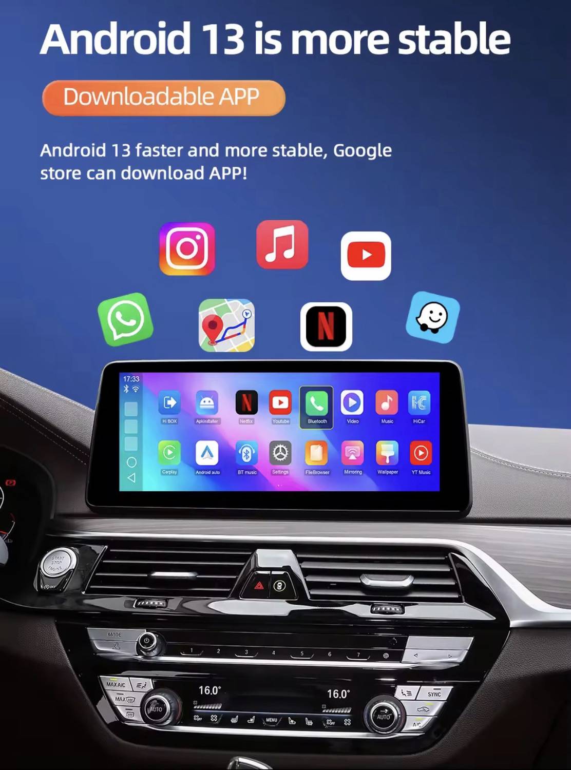 gamaradaAndroid13 CarPlay AIBox 用 Ottolinkit AIBox 4+64 4G Wireless Carplay to Android 13 Hundai KIA