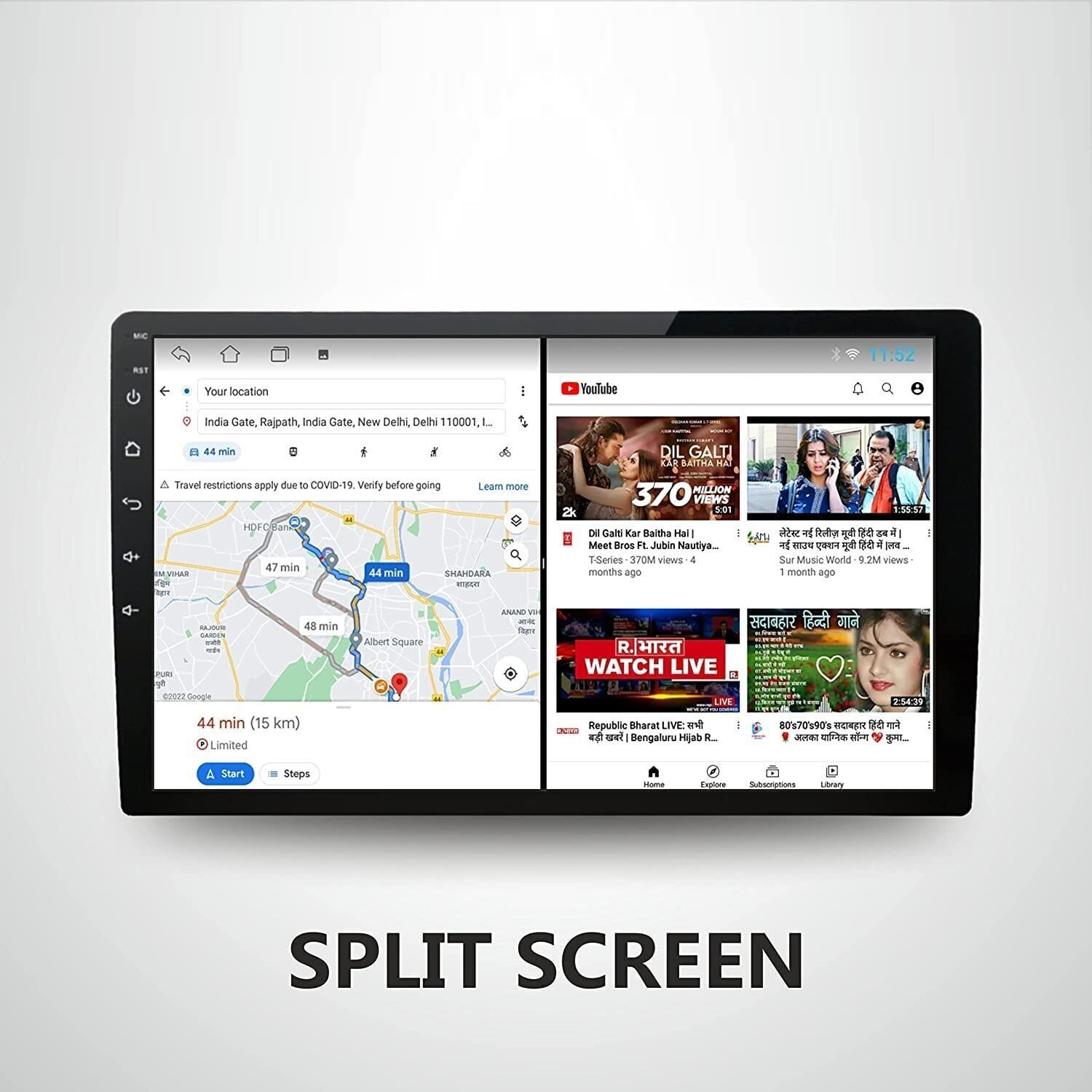 Image of Modorwy 9Inch Android System for Hyundai i20 Elite(2018-19) 2 /32GB,Camera,Frame & Socket Car Stereo (Double Din)