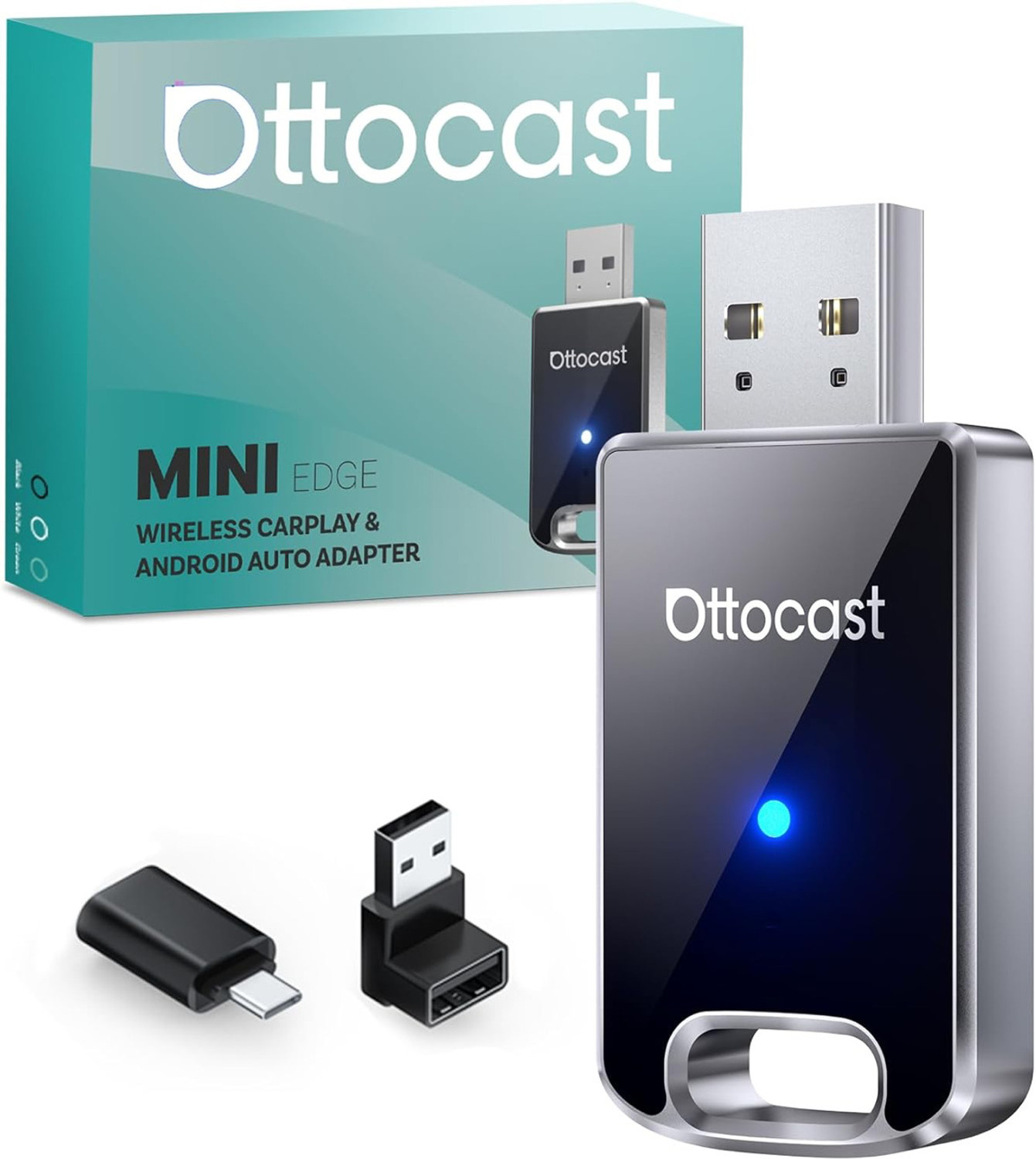 Image of Ottocast Wireless Carplay Android Auto 2 in 1 OneButton Disconnect Carlinkit Plug & Play Car Stereo