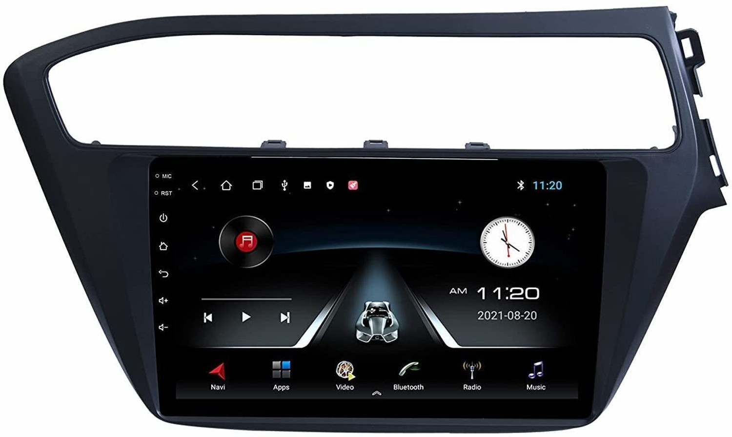 Image of Modorwy 9Inch Android System for Hyundai i20 Elite(2018-19) 2 /32GB,Camera,Frame & Socket Car Stereo (Double Din)
