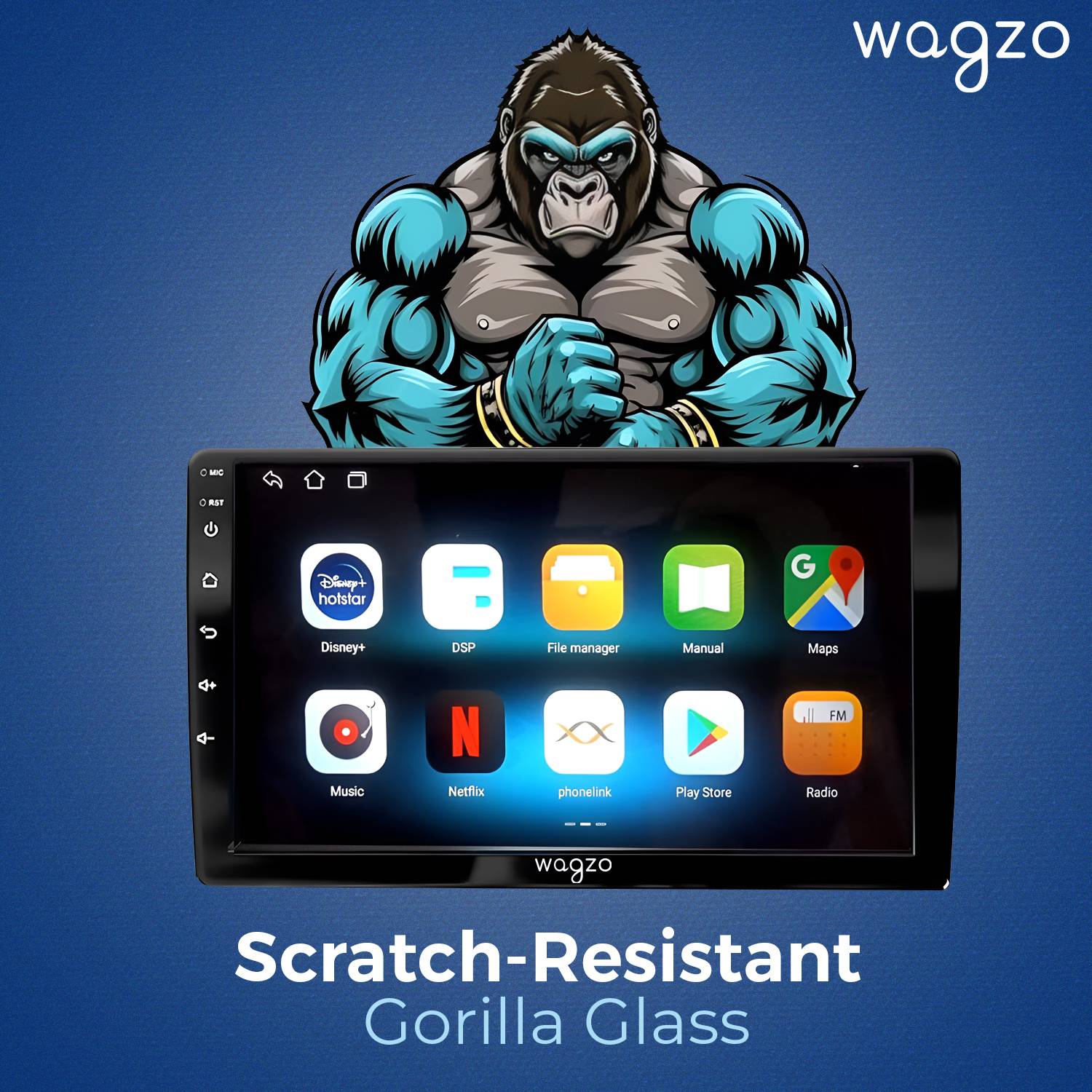 Wagzo 9Inch TS9ProCarPlayAndroid Auto4GB+64GB,4thGen,4Core,IPSDisplay, - Image 4