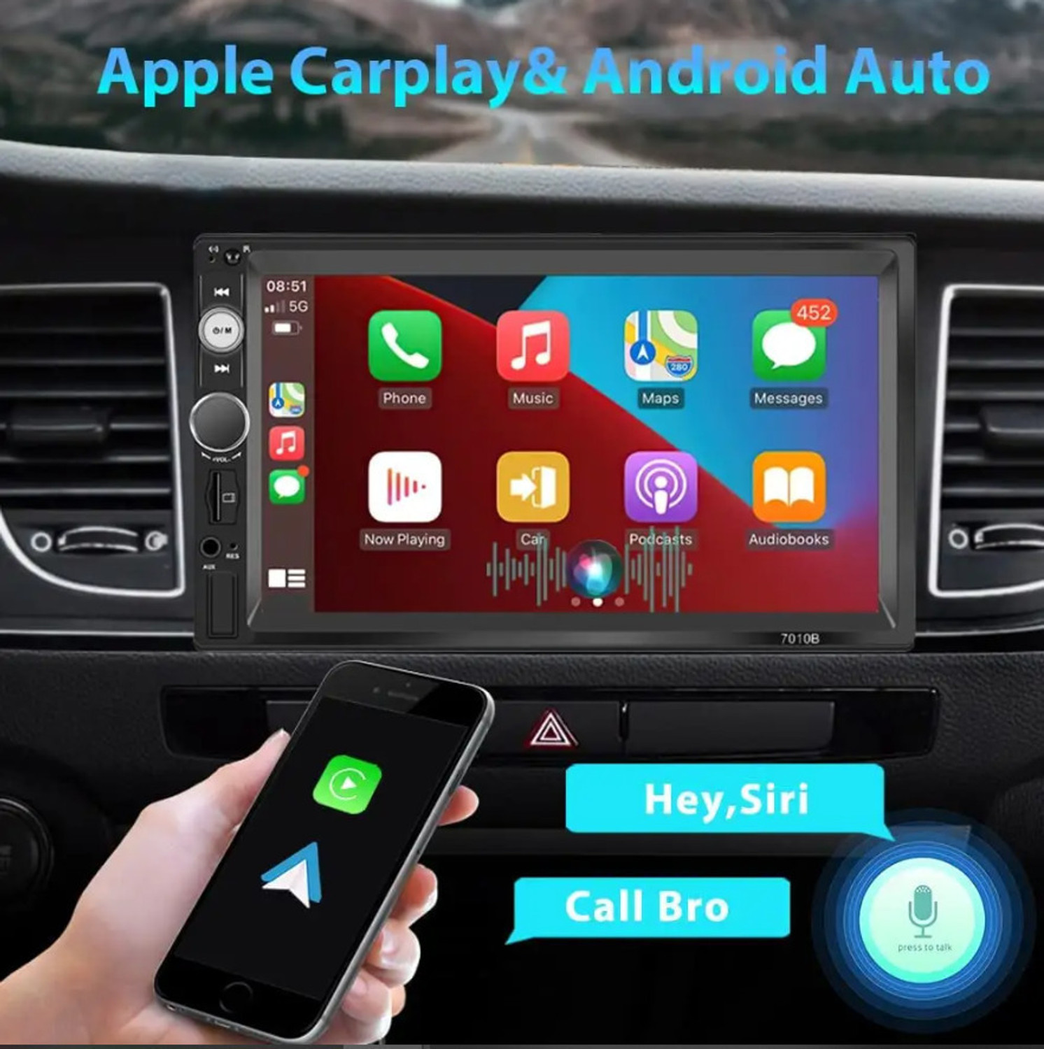 Image of Modorwy Android Display Auto Car Play 4GB RAM 32gb ROM 1 HD Reverse Camera 9inch HD 1280 Car Stereo (Double Din)
