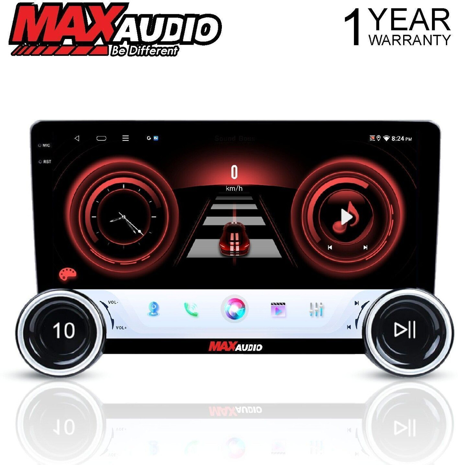 Image of Max Audio AndroMax MA-400 Diamond 10.1 inch|4GB /64GB| CarPlay & Android Auto | DSP |Android Car Stereo