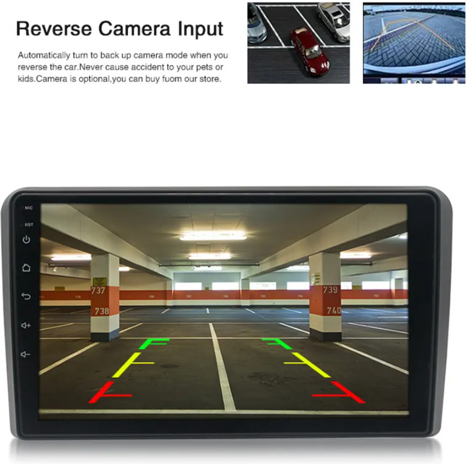 Image of Modorwy Android Display Auto Car Play 4GB RAM 32gb ROM 1 HD Reverse Camera 9inch HD 1280 Car Stereo (Double Din)