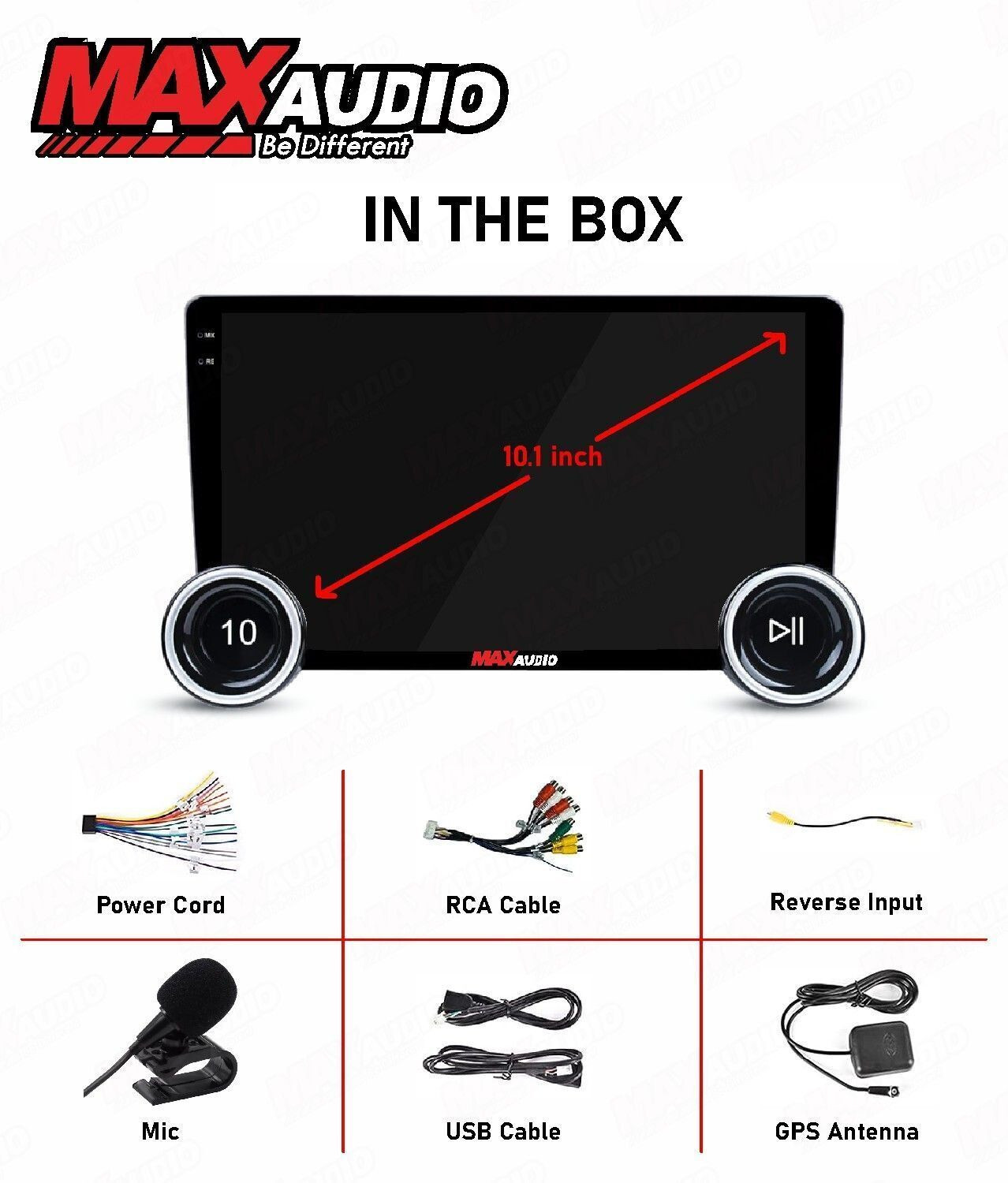 Image of Max Audio AndroMax MA-400 Diamond 10.1 inch|4GB /64GB| CarPlay & Android Auto | DSP |Android Car Stereo