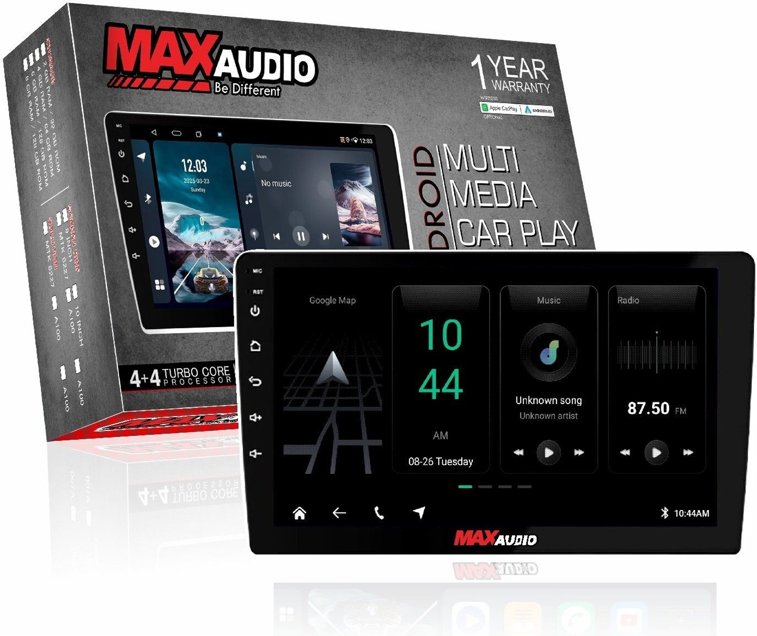 Image of Max Audio AndroMax MA-300PRO 9 inch|4GB /64GB|LICENSE CarPlay & Android Auto|360Support|DSP|4V Car Stereo