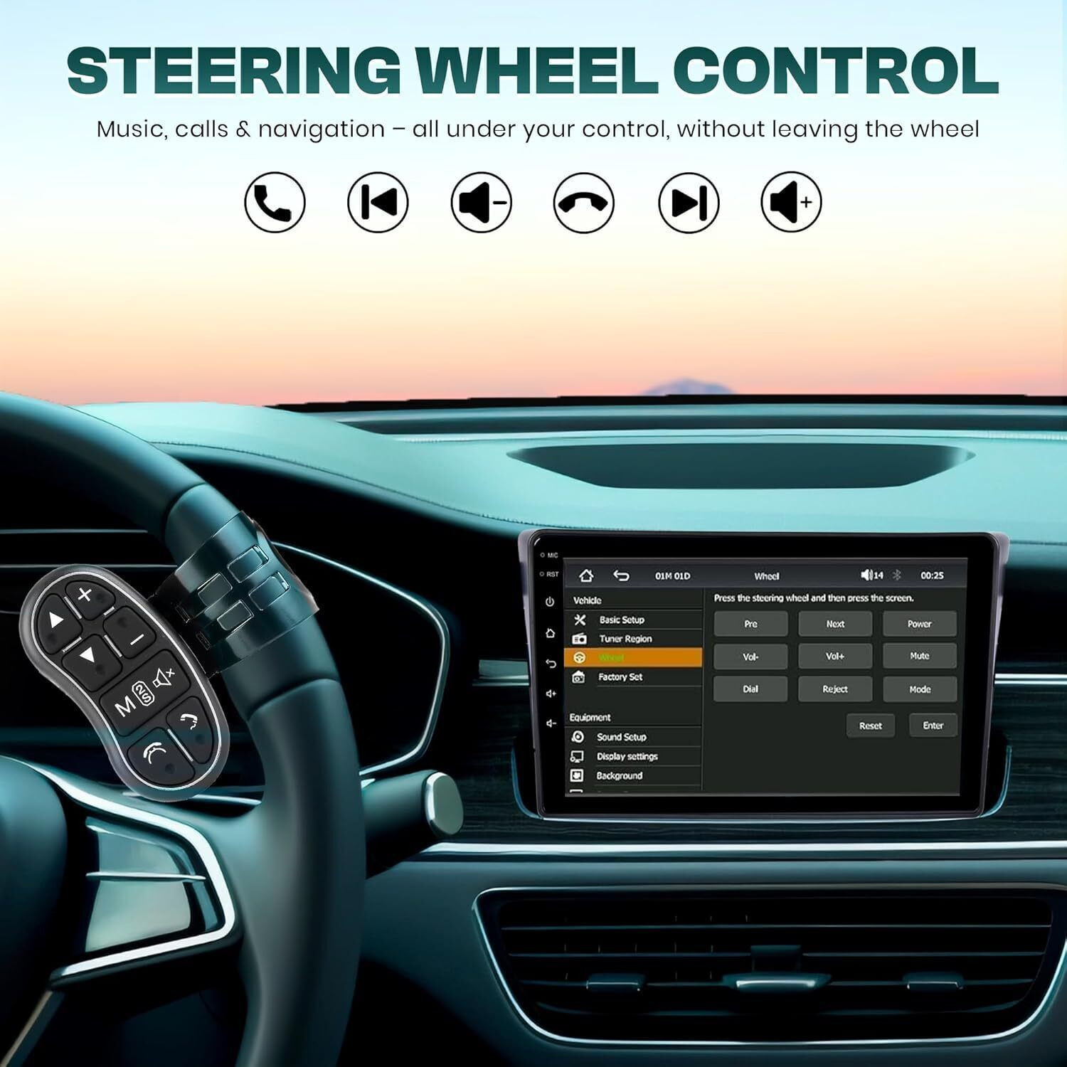 Image of Trony 9 inch Car Android Player 8GB+128GB, Android 14, IPS Display, LED CAMERA|Car Stereo Car Stereo