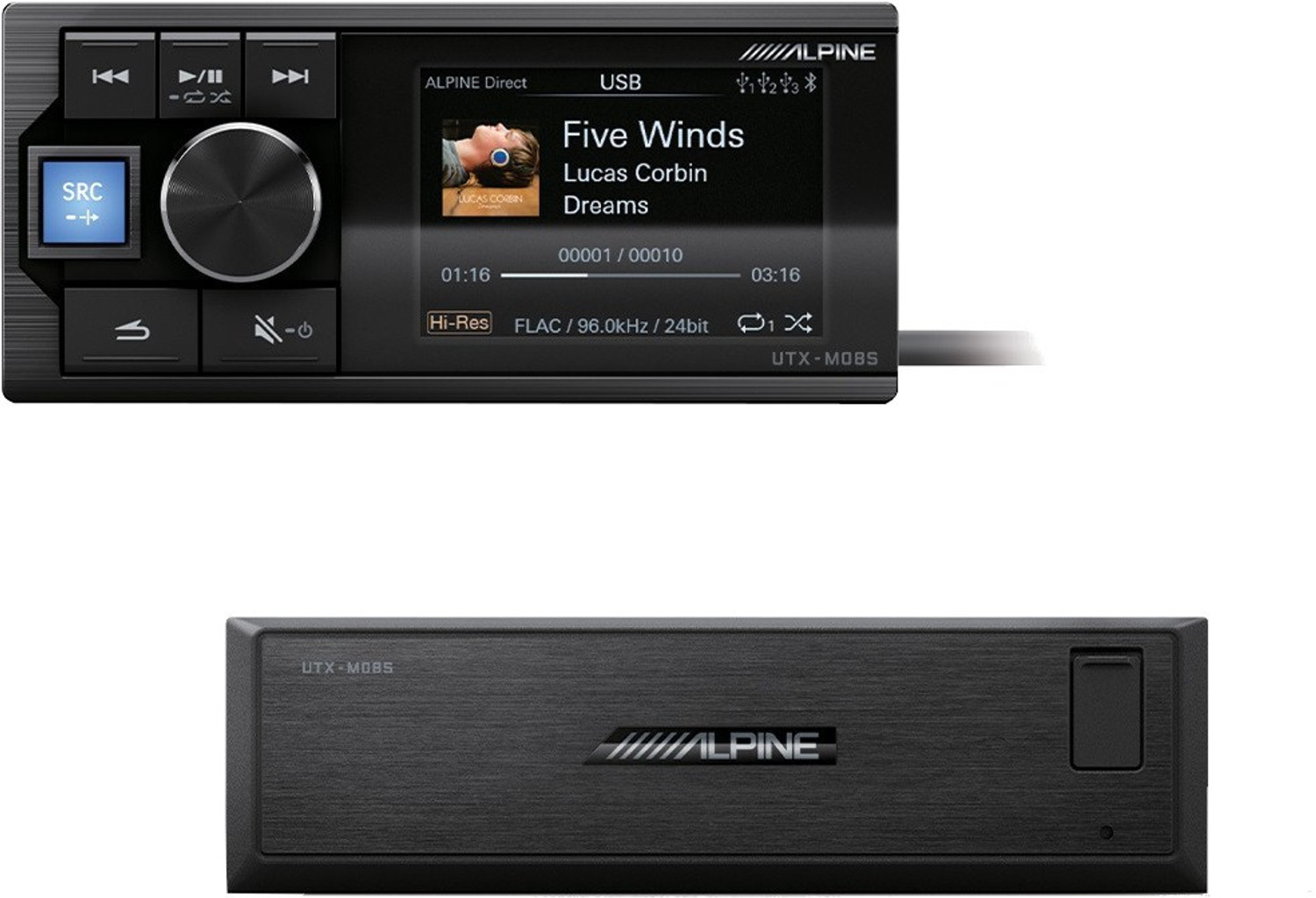 Image of ALPINE UTX-M08S Car Stereo (Double Din)