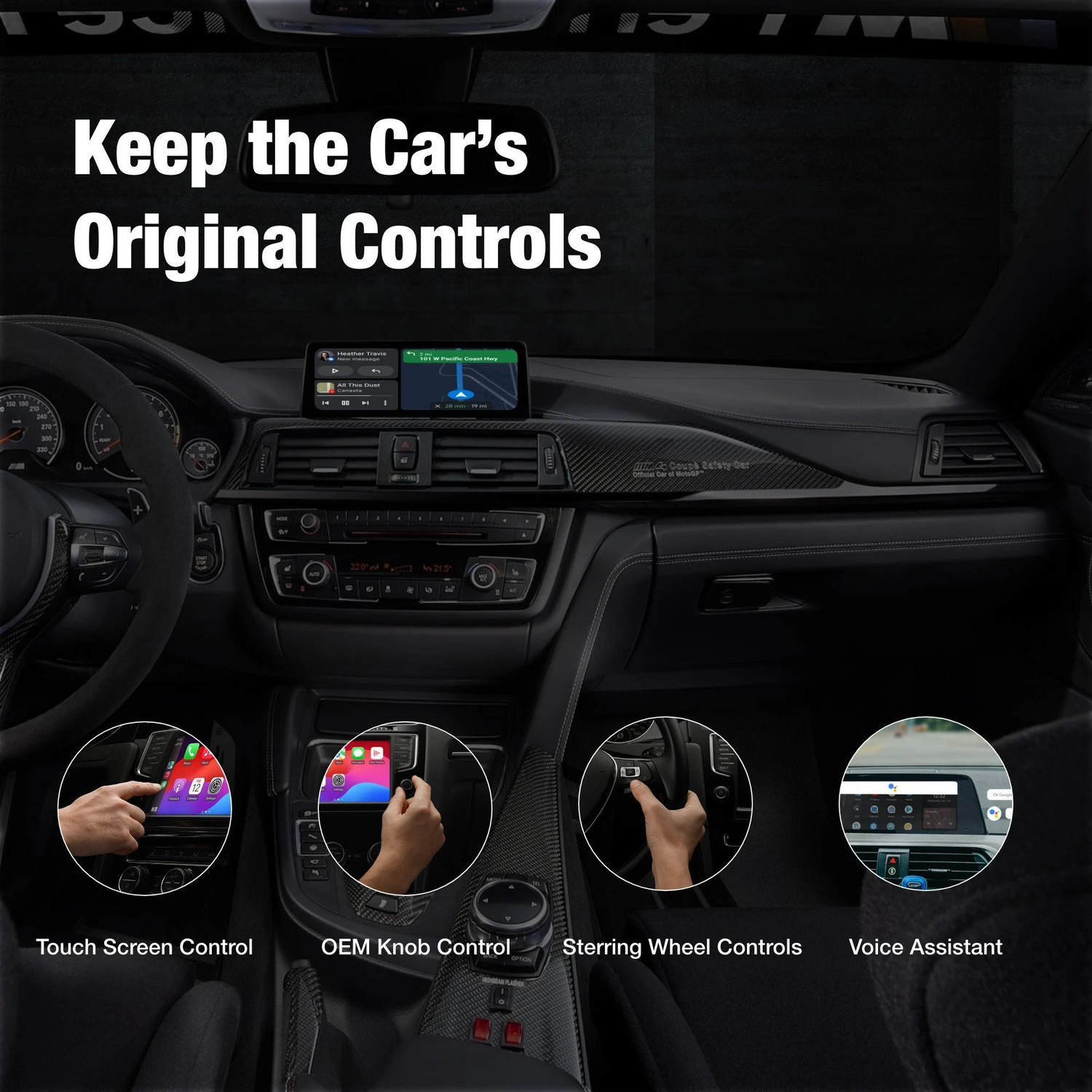 Image of Cardroid 2-in-1 Wireless CarPlay & Android Auto Adapter Car Stereo