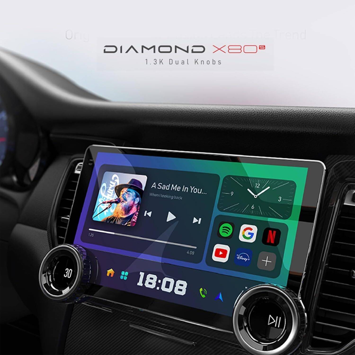 Mega Audio Diamond X80 10.1" 2K IPS Android 13 Car Stereo - Image 5