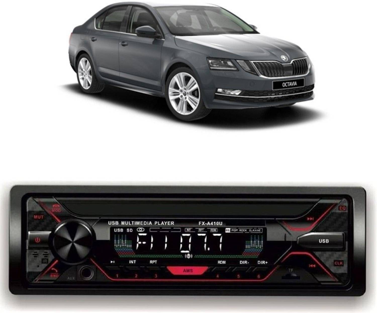 KAXTANG Car Stereo FX-A100U with Bluetooth, USB, SD Card - Image 1